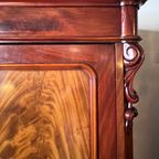 Uitneembare Antiek Mahonie Kast Met Planken En Lades, 188 Cm Hoog thumbnail 6