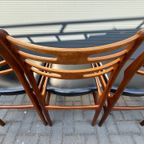 Set Van 4 Johannes Andersen Eetkamerstoelen thumbnail 2