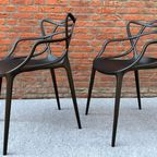 2X Kartell Masters Stoel By Philippe Starck thumbnail 3