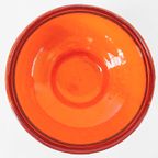 Flora Holland Tokio Schaaltjes Set Oranje Jaren 60 Gouds Plateel thumbnail 9