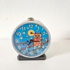 Wehrle Germany Fifties Vintage Wekker Klokje Uil thumbnail 8