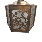 Antiek Ajour Gezaagd Messing Hanglamp thumbnail 4