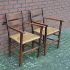 Oude Armfauteuil Set Van 2 thumbnail 4