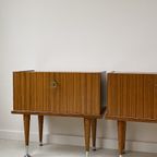 Set Vintage Teak Houten Nachtkastjes thumbnail 6