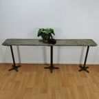 Industriële Sidetable, Muurtafel, Wandconsole Metalen Poten thumbnail 3