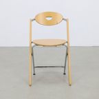 4x Postmoderne Klapstoel, Ruud-jan Kokke <<<brand>>>, 1980s thumbnail 8