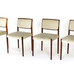 Set 4 Stoelen Niels O Möller Model 80 Palissander Vintage thumbnail 12