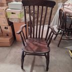 Noord Engelse Antieke Eetkamerstoelen thumbnail 4