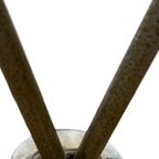 Vintage Kruk Met Hairpin Legs En Vachtje Klein Krukje 60's thumbnail 7