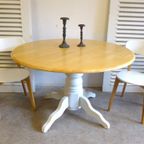 Prachtige Witte Landelijke Uitschuifbare Tafel thumbnail 22