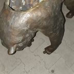 Well Detailed Bronze Bear Coffee Table Frame. thumbnail 23