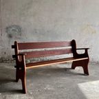 Brutalist Wooden Armchairs ( 3 Seat+2X1Seat Available) thumbnail 4