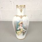 Antieke Witte Vaas In Sèvres Stijl thumbnail 2