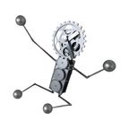 Vintage Clock - 80’S/90’S - Exposed Gears - Shaped Like A Little Man - Extendable Arms And Legs - thumbnail 2