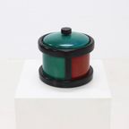 Postmodern Italian Wooden Ice Bucket By Pietro Manzoni 1980S thumbnail 5