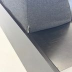 Harvink The Mission Bank Met Zwart Frame Donkergrijze Stof thumbnail 12