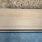 Salontafel Met Licht Eiken Met Zwart Metalen Frame (zware Uitvoering. thumbnail 5