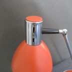 Vintage Stilux Milano Bureaulamp Oranjebruin Made In Italy thumbnail 4