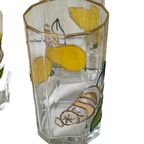 Paul Nagel - Set Of 6 - Hand Painted (Water Or Lemonade) Glasses From The ‘Tiffany’ Series thumbnail 9