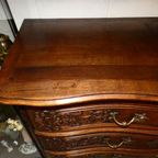 Louis Xv Commode In Massief Eikenhout thumbnail 10