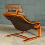 Deense “apollo” Fauteuil Met Hocker – Svend Skipper – Jaren 70 thumbnail 11