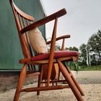 Vintage Spijlenstoel Deens Design Ercol Mid Century Fauteuil thumbnail 4