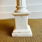 Italiaanse Marmer Zuil Lamp Vintage thumbnail 3