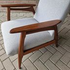 Vintage Fauteuil Jaren 60 Nieuw Gestoffeerd thumbnail 4