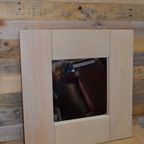 Vierkante Eiken White Wash Lijst Met Spiegel thumbnail 3