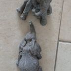 2x Beeld Olifant Sculpture Ornament Moederdag thumbnail 4