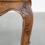 Geweldig Antiek Frans Eind 18e Eeuws Vierkant Bijzettafeltje Met Een Houten Frame thumbnail 5