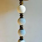 Jaren 20 Art Nouveau Glazen Bollen Vloerlamp Vintage thumbnail 7