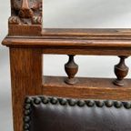 2 Handgemaakte Henry Ii Franse Stoels, Circa 1880 thumbnail 9