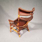 Lounge Chair And Footstool Designed By Yuzuru Yamakawa Rattan And Bamboo thumbnail 12