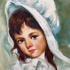 Philippe Marie Picard (1915-1997). Portrait Of A Girl. thumbnail 5