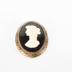 Cameo Broche - Vintage - Buste - Handgesneden - 1950'S thumbnail 2