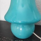 Vintage Tafellamp Mushroom Blauw thumbnail 5