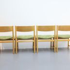 Set Van 4 Vintage Stoelen Pastoe Eiken thumbnail 5