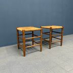 Set Hollandse Beukenhouten Krukken Met Biezen Zitting thumbnail 7