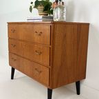 Scandinavisch Vintage Teak Fineren Ladekast Hafjell thumbnail 7