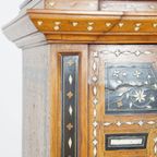 Rijk Gedecoreerde En Ingelegde Antieke Italiaanse Secretaire In Moorse Stijl, Ca. 1860 thumbnail 9