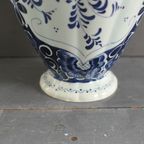 Vintage H. Bequet Grote Vaas Delfts Blauw Nummer 990 thumbnail 10