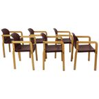 Set Van 6 Vintage Design Stoelen Dolmas Kembo Jb Meijer Jaren 80 thumbnail 8