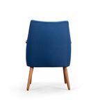 Deens Design Opnieuw Gestoffeerde Blauwe Cocktail Stoel, 1960S thumbnail 5