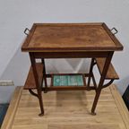 Antieke Theetafel Wijntafel Trolley Artdeco Art Nouveau thumbnail 2