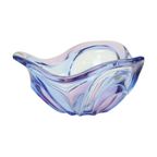 Vintage Murano Schaal Fruitschaal Blauw Paars Glas Sixties thumbnail 11