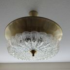 Vintage Glass And Aluminium Hanging Lamp - 1960S thumbnail 2