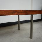 Coffee Table, Rosewood And Chrome, 1960s thumbnail 4