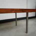 Coffee Table, Rosewood And Chrome, 1960S thumbnail 4