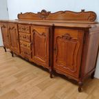 Vintage Louis Xv Wandkast Buffetkast Dressoir Ladekast 205 thumbnail 9